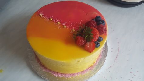 Passion Fruit Mousse Cake, Fruit Mousse Cake, Passionfruit Cake, Fruit Mousse, Passion Fruit Cake, Passion Fruit Mousse, Easy Cakes To Make, Fruit Mango, Mousse Cake Recipe