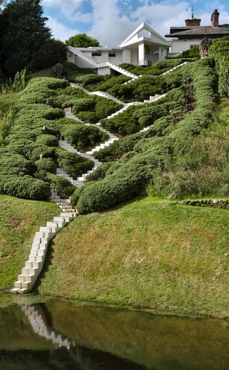 Cosmic gardens and boulder boulevards: the genius of Charles Jencks – in pictures | Art and design | The Guardian Charles Jencks, Garden Of Cosmic Speculation, Megalithic Monuments, Post Modern Architecture, Modernist Interior, Gallery Of Modern Art, Landscape Artist, Mug Design, Architectural Digest