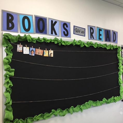 3,532 Likes, 60 Comments - Teachers Pay Teachers (@teacherspayteachers) on Instagram: “I’m not done with my library but I started another project! Haha! I’ve updated my Books We’ve Read…” Look What We’ve Read Bulletin Board, Books We've Read Display, Books We’ve Read Display, Book Of The Week Display Classroom, Books We've Read Bulletin Board, Reading Recovery Classroom Setup, Y6 Classroom, Reading Corner School, Eyfs Displays