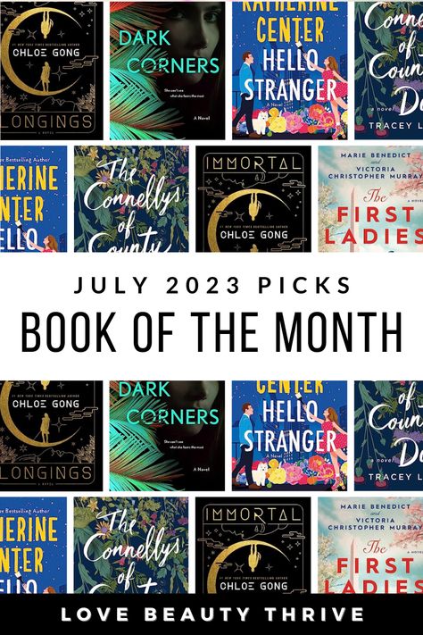 Immerse yourself in compelling stories and unforgettable narratives with these captivating July 2023 Book of the Month picks! Perfect for your summer reading list and the best beach reads, you'll want these new book releases in your to-be-read pile! Thrillers, fantasy, historical fiction, contemporary fiction and more. Let's read! #BookOfTheMonth #SummerReading #BeachReads #ReadingLists #BookLists #BookClubs #SummerReadingList #Books Best Beach Reads, Reading List Challenge, Book Subscription Box, Beach Reads, Celebrity Books, Book Subscription, Recommended Books, Most Popular Books, Motivational Books