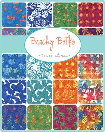 Beachy Batiks Coral Reef 1 - Quilt Fabric Beachy Quilts, Palm Tree Quilt, Tropical Quilts, Sea Quilt, Quilting Notions, Applique Kit, Cross Stitch Supplies, Tree Quilt, February 2023