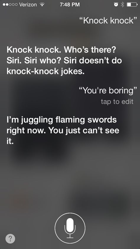 So I was looking up things to say to Siri and this happened. Don't think I've seen this one before Say This To Siri, Funny Things To Say To Siri, Things To Say To Siri, Funny Siri Responses, Siri Questions, Siri Funny, Comebacks Memes, Things To Ask Siri, Funny Questions
