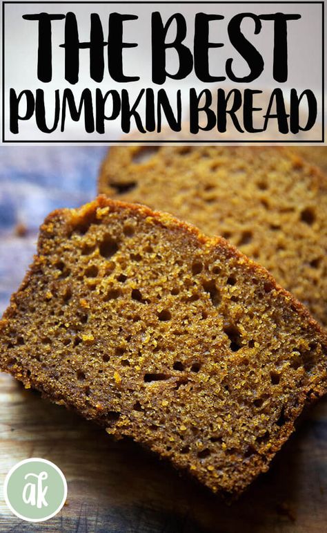 Super Moist and Delicious One-Bowl Pumpkin Bread — this is a longtime family favorite, a recipe my mother has been making for decades. It's made with oil, as opposed to butter, and the batter comes together in minutes. The texture of the cake is super moist, and it stays moist for days, making it a great one to make ahead of time. It also makes a great gift. #pumpkin #bread #fall #baking Cook Like A Mother, Recipe For Pumpkin Bread, Moist Pumpkin Bread Recipe, Pumpkin Bread Recipe Healthy, Best Pumpkin Bread, Starbucks Pumpkin Bread, Best Zucchini Bread, Thanksgiving Foods, Pumpkin Bread Easy