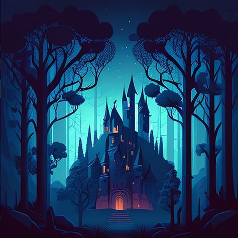 Fantasy Medieval Castle, Castle Cartoon, Castle Vector, Castle Illustration, Castle Drawing, Castle Background, Fantasy Literature, Dark Castle, The Sinister