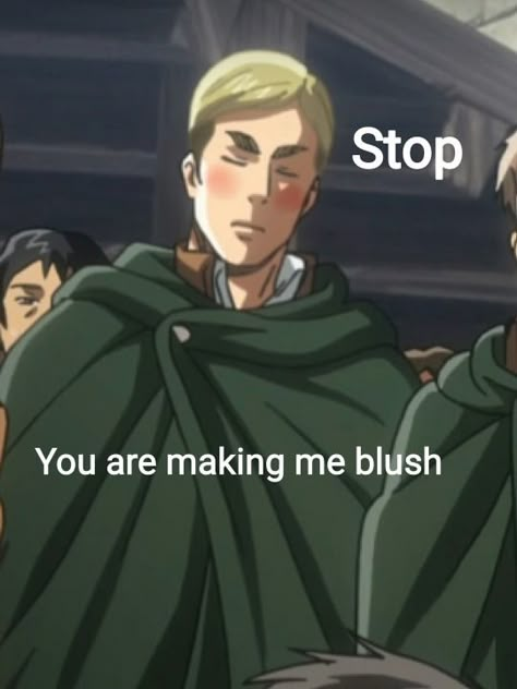 When someone says you are beautiful Aot Memes, Erwin Smith, Attack On Titan Funny, Snapchat Funny, Anime Jokes, Funny Reaction, Mood Humor, Funny Profile Pictures, Wholesome Memes