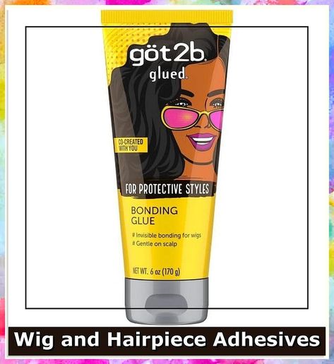 Got2b Glued Bonding Glue, For Protective styles, Gentle on Scalp, Wig Glue 6 oz Got2b Glued, Wig Glue, Protective Styles, Hair Pieces, Hair Looks, Glue, Wigs, Free Shipping, Hair Piece