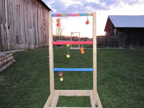 Bolo Toss / Ladder Golf A Stable Version Ladder Toss, Ladder Golf, Summertime Activities, Ladder Ball, Washer Toss, Triumph Sports, Outside Games, Outdoor Games For Kids, Wood Games