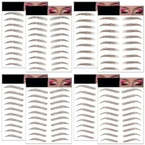 Eyebrow Tattoo Stickers 84 Pairs, 8 Sheets Eyebrow Temporary Tattoo Peel Off Sticker Waterproof 6D Hair-Like False Instant Transfer False Brows (Arched & Thick & Straight - Brown) Tattoo Peeling, Eyebrow Tattoo, Tattoo Stickers, Temporary Tattoo, Eyebrows, Tattoos, Makeup, Hair, Make Up