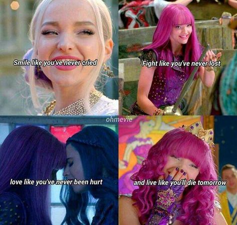 Six Minutes Podcast Fanart, Descendants Quotes, Disney Descendants Characters, Descendants Pictures, Toxic Positivity, Disney Descendants Movie, Descendants Characters, Mal And Evie, Disney Channel Descendants