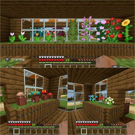 this is the inside of the flower shop, i wish pinterest had the ability to be able to put two pictures in the same pin :( Cherry Greenhouse Minecraft, Flower Shops Minecraft, Flower Shop Minecraft Inside, Flower Cart In Minecraft, Cherry Blossom Storage Minecraft, Minecraft Flower Shop, Minecraft Crafts, Flower Shop, Minecraft