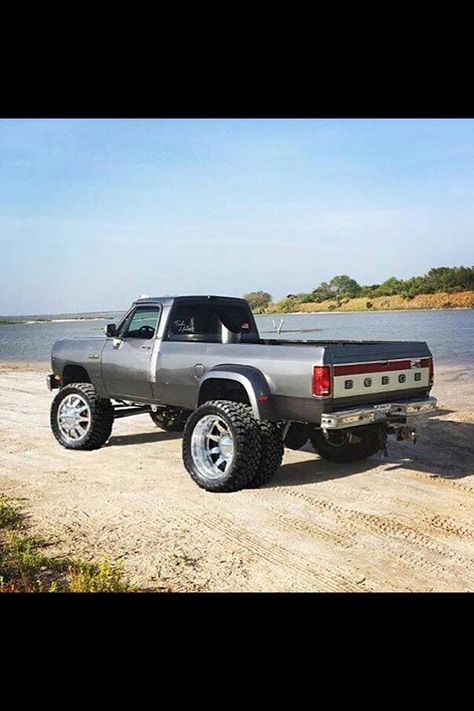 Awesome Silver 1st Gen Dually Dodge Cummins... Cummins Dually, First Gen Dodge, Trucks Dodge, 1st Gen Cummins, American Muscle Cars Dodge, Dodge Diesel Trucks, Dodge Pickup Trucks, Single Cab Trucks, Old Dodge Trucks