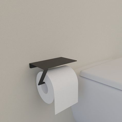 Modern Farmhouse Black Toilet Paper Holder, Minimalist Toilet Paper Holder for Bathroom, Bathroom Accessories by DnzHomeDesign on Etsy Minimalist Toilet, Modern Farmhouse Black, Minimalist Toilets, Modern Toilet Paper Holders, Black Toilet Paper Holder, Black Toilet Paper, Washroom Accessories, Toilet Paper Holder Wall, Welding Ideas