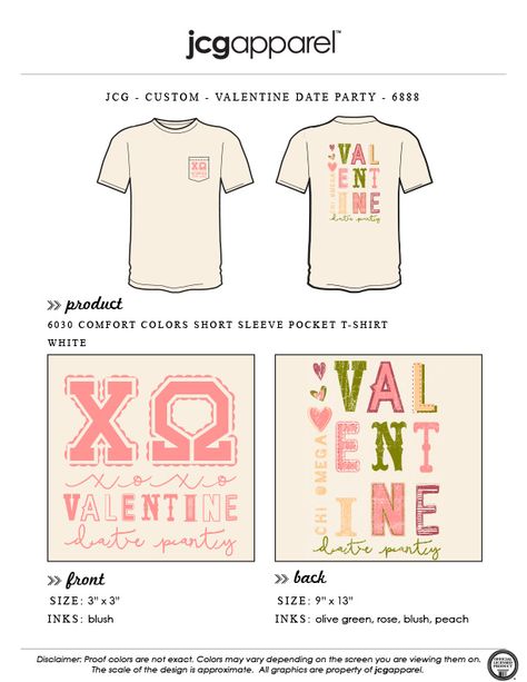 JCG Apparel : Custom Printed Apparel : Chi Omega Valentines Date Party T-Shirt #chiomega #chio #xo #valentines #dateparty #vintage #cupid #lettering Senior Bar Crawl, Bar Crawl Shirts, Spring Designs, Sorority Shirt Designs, Bar Crawl, Tri Delta, Kappa Alpha Theta, Greek Sorority, Custom Design Shirts