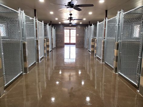 Inspiration for my future dog kennel by Lone Star Dog Retreat in Corsicana, Tx Dog Kennel Aesthetic, Boarding Kennels Design, How To Start A Dog Kennel Business, Commercial Dog Kennel Ideas, Dog Kennel Business, Dog Retreat, Kennel Business, Dog Breeding Kennels, Boarding Kennels