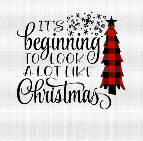 It's Beginning to Look a lot like Christmas Svg Christmas | Etsy Buffalo Plaid Christmas Tree, Christmas Tree Svg, Projets Cricut, Plaid Christmas Tree, Buffalo Plaid Christmas, Diy Cricut, Cricut Creations, Cricut Projects Vinyl, Svg Christmas