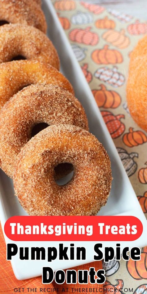 Pumpkin Spice Donuts Pumpkin Spice Donuts Recipe, Pumpkin Doughnuts, Pumpkin Breakfast Recipes, Pumpkin Doughnut, Spiced Vegetables, Pumpkin Breakfast, Pumpkin Spice Donut, Best Thanksgiving Recipes, Donuts Recipe