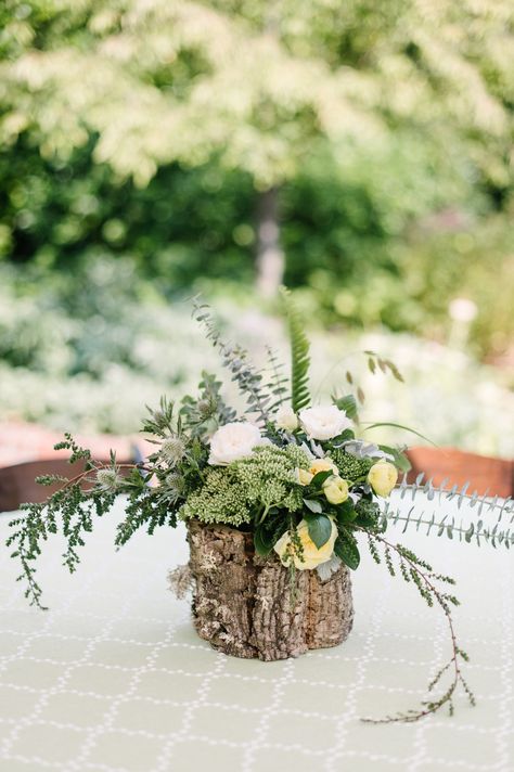 Forest Arrangements, Memorial Centerpieces, Francoise Weeks, Wine Centerpiece, Woodland Wedding Centerpieces, Woodland Centerpiece, Wedding Backgrounds, Driftwood Planters, Plant Centerpieces