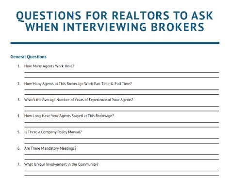 Real Estate Brokerage Interview Questions, Real Estate Exam Cheat Sheet, Real Estate Assistant, Real Estate Exam, Real Estate Training, Realtor Social Media, Real Estate Education, Real Estate Career, Interview Questions And Answers