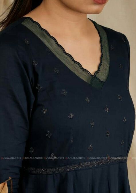 Salwar Designs Neck, Kurta Neck Patterns For Women, Salwar Neck Patterns Latest, Neck Patterns For Kurtis Cotton Neckline, Round Neck Designs For Kurtis, New Kurti Neck Designs, Salwar Neck Patterns, Plain Kurti Designs, Salwar Neck Designs