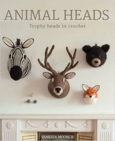 Crochet Lover's Ultimate Buying Guide to 2016 Craft Books: Animal Heads: Trophy Heads to Crochet Crochet Taxidermy, Marque-pages Au Crochet, Crochet Zebra, Crochet Sea Creatures, Taxidermy Decor, Trophy Head, Crochet Bookmark Pattern, Crochet Bookmarks, Crochet Lovers