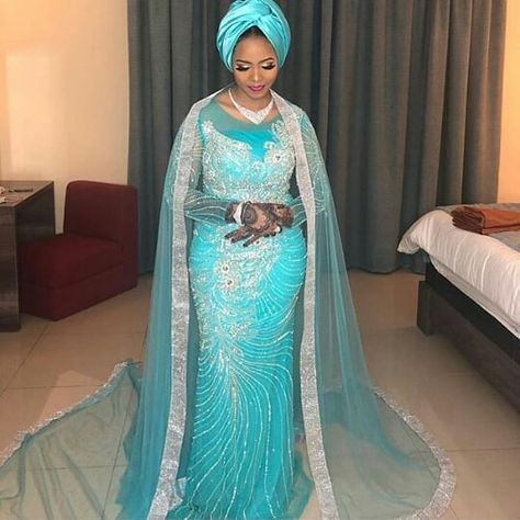 Arewa Hausa Bride, Bazin Styles, Hausa Bride, Lace Styles For Wedding, Muslim Wedding Gown, Pre Wedding Photoshoot Outfit, Muslim Wedding Dresses, African Wedding Dress, Aso Oke