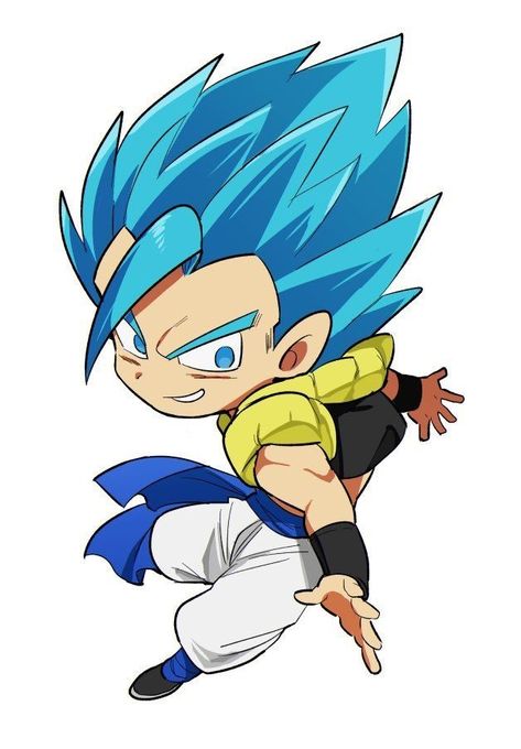 Chibi Gogeta, Dragon Ball Chibi, Chibi Goku, Gogeta Blue, Chibi Dragon, Dragon Ball Tattoo, Dragon Ball Wallpaper Iphone, Dragon Ball Super Wallpapers, Dragon Ball Super Art