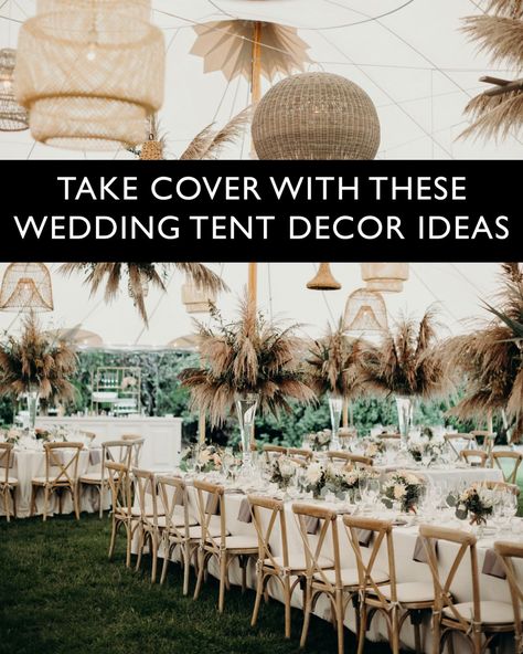 15 Magical Tent Decor Ideas for an Outdoor Wedding - Green Wedding Shoes Party Tent Decorating Ideas, Wedding Tent Decorations, Tent Decor, Glamping Weddings, Wedding Tents, Secret Garden Wedding, Wedding Green, Tent Decorations, Botanical Gardens Wedding