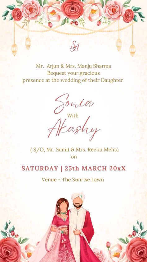 Classy Indian Wedding, Wedding Cards Images, Wedding Illustration Card, Caricature Wedding Invitations, Hindu Wedding Invitation Cards, Wedding Card Design Indian, Indian Wedding Invitation Card Design, Indian Wedding Invitation, Hindu Wedding Invitations