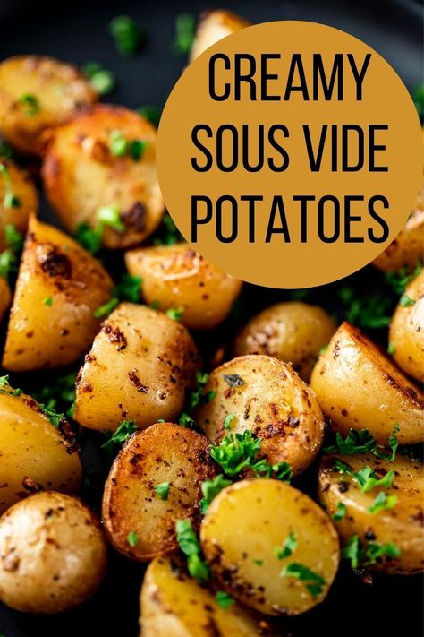 Sous Vide Potatoes, Instant Pot Sous Vide, Sous Vide Vegetables, Mini Potatoes, Sous Vide Recipes, Sous Vide Cooking, Sous Vide, Side Dishes Easy, Grocery List