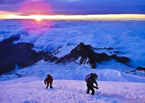 Mt. Rainier Summit Climb by Phil Gibbs, via Flickr #JetsetterCurator Sea To Shining Sea, Mount Rainier National Park, Mt Rainier, Rainier National Park, Beautiful Place, Outdoor Life, Mountaineering, Mount Rainier, Pacific Northwest