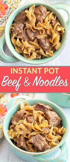 Noodles Instant Pot, Beef And Egg Noodles, Beef And Noodles Recipe, Beef Tips And Noodles, Pressure Cooker Beef, Beef Recipe Instant Pot, Egg Noodle Recipes, Coconut Dessert, Brownie Desserts