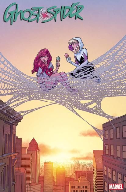 GHOST-SPIDER #3 by Russell Dauterman Gwen Stacy Variant, Gwen Stacy X Mary Jane, Mary Jane Watson Fanart, Gwen X Mj, Spider Variants, Spider Gwen Outfit, Mary Jane Fanart, Mj And Gwen, Mary Jane Watson Comic