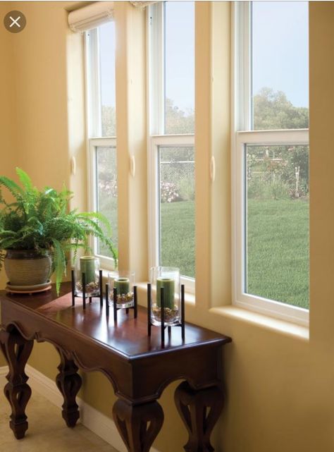 Windows without grids (mullions) Windows With No Trim, Windows Without Grids, Minimalist Curtains, Interior Window Trim, Minimalist Window, Single Hung Windows, Window Casing, Farmhouse Windows, Interior Remodel