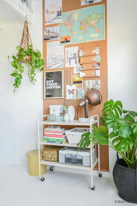 Zimmer Diy, Comfortable Workspace, Cork Wall, Craft Room Office, Home Office Space, Office Inspiration, Home Office Design, Home Office Decor, Home Decor Inspiration