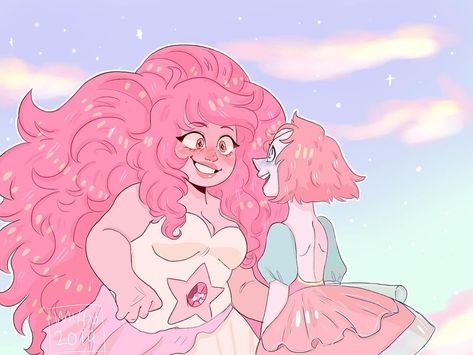 A screencap redraw of the hated one and pearl, I don’t really like how this turned out and also I don’t think this counts as spoilers, if… Su Pearl Fan Art, Pearl Su Fanart, Pearl X Rose, Aesthetic Cute Art, Screencap Redraw, Pearl Fanart, Pearl Su, Steven Universe Ships, Pink Diamond Steven Universe