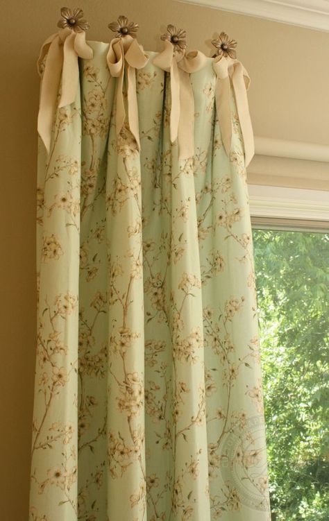 Custom Drapery Designs, LLC. - Drapery: Custom Drapery Designs, Rideaux Shabby Chic, Drapery Holdbacks, Grandmillenial Style, Drapery Designs, The Curtains, Interior Windows, Custom Drapery, Drapery Panels