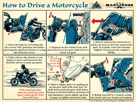 Beginner Motorcycle, Yamaha Sr500, Motorcycle Tips, Art Of Manliness, How To Drive, Survival Life Hacks, Apocalypse Survival, Urban Survival, Survival Techniques