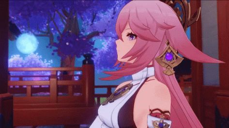 Yae Yae Miko GIF - Yae Yae Miko Inazuma - Discover & Share GIFs Yae Miko Gif, Japanese Gif, Yae Miko, Dancing Gif, Banner Gif, Star Character, Fan Fiction, I Love Girls, Cute Anime Pics