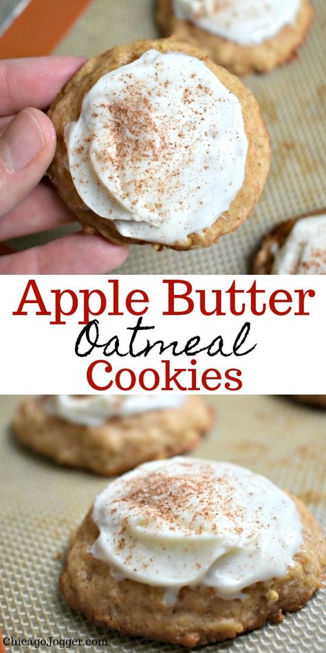 Apple Butter Desserts, Apple Butter Oatmeal, Recipe Using Apples, Butter Oatmeal Cookies, Apple Butter Recipe, Fall Desserts Easy, Fall Dessert Recipes, Fall Dessert, Apple Desserts