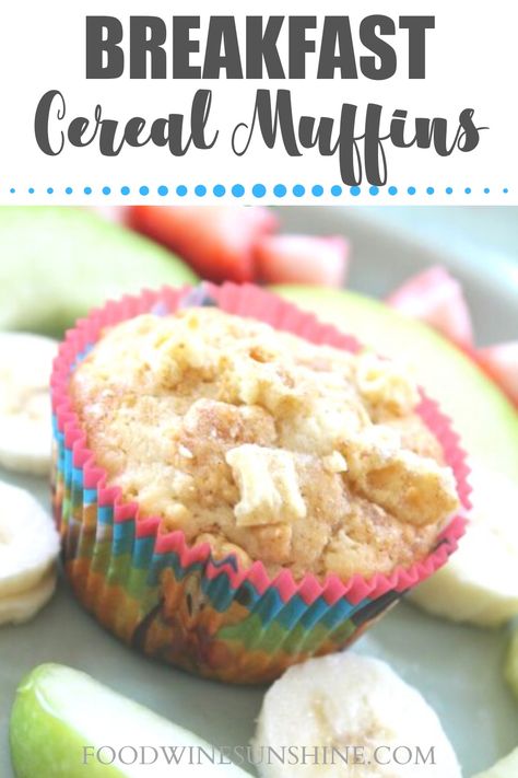 Cereal Muffins, Apple Smoothie Recipes, Easy To Make Breakfast, Breakfast Recipes Sweet, Best Morning, Morning Cereal, Easy Morning, Recipes Sweet, Breakfast Idea