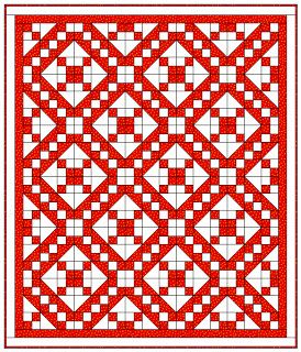 LOOSE THREADS: Antique Red and White Quilt Block Tutorial Red And White Quilt Patterns, Black White Red Quilts Block Patterns, Red And White Applique Quilts, Historical Quilts, Red And White Patchwork Quilt, Red And White Quilts Flower, Granny Square Quilt, Irish Chain Quilt, Two Color Quilts