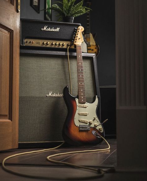 Fender Stratocaster Wallpaper, Music Photoshoot, Guitar Studio, Guitar Room, Fender Strat, Guitar Photos, Guitar Photography, Unique Guitars, Guitar Collection