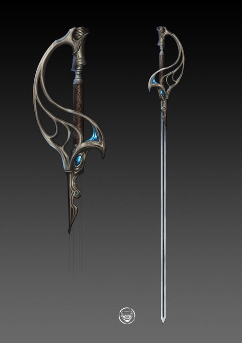 Dnd Rapier Design, Rapier Design Dnd, Spear Concept Design, Dnd Magic Items, Dnd Rapier Item, Artifact Art, Cybernetic Arm, Magical Items, Super Powers Art