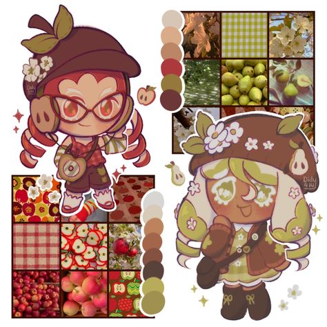 Didy | more fruits adopt lol [ CLOSED 0/2 ] ✦ (left) apple ✦ sb $10 | ab $30 ✦ (right) pear ✦ sb $10 | ab $30 ✧ paypal only! ✧ no holds for... | Instagram Pear Aesthetic, Crk Oc, Apple Character, Pear Painting, Apple Aesthetic, Fruit Aesthetic, Witches Castle, Oc Design, Brush Art