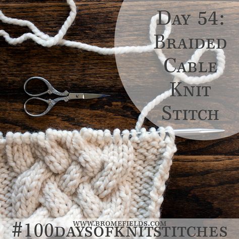 How to knit the Braided Cable Knit Stitch +VIDEO Knit Stitches For Beginners, Knitting Basics, Creative Knitting, Crochet Knit Stitches, Linen Stitch, Cable Knitting, Vogue Knitting, Knitting Instructions, Knitting Videos