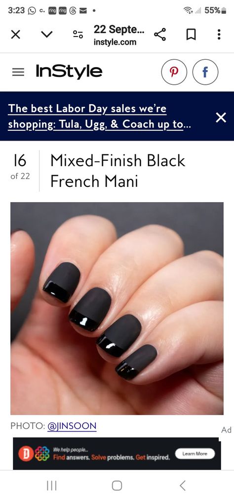 Nails Black, Black Polish, Black Nails, Helping People, Labour Day, Nails, Quick Saves, Black