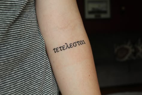 Anagram Tattoo, Tetelestai Tattoo, Second Tattoo, Tatoo Inspiration, Tattoo Symbols, Business Documents, Tattoos Inspiration, It Is Finished, Paid In Full