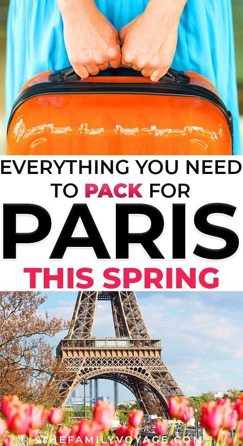 Are you visiting Paris this spring? SAVE this pin for later, and then click to find your complete packing list for Paris in May (plus some hints for April and June)... from clothes to shoes to purses and more! We'll help you figure out what to wear in Paris, France, what to pack for Paris aside from clothes and more. CLICK over for all the details now for your #Paris packing list. Spring Time In Paris Outfit, Outfits To Wear In Paris Springtime, Easter In Paris, Paris Ootd Spring, Springtime In Paris Outfits, May In Paris Outfit, Outfits For France Spring, Paris Outfits Spring 2023, Outfits To Wear In Paris Spring