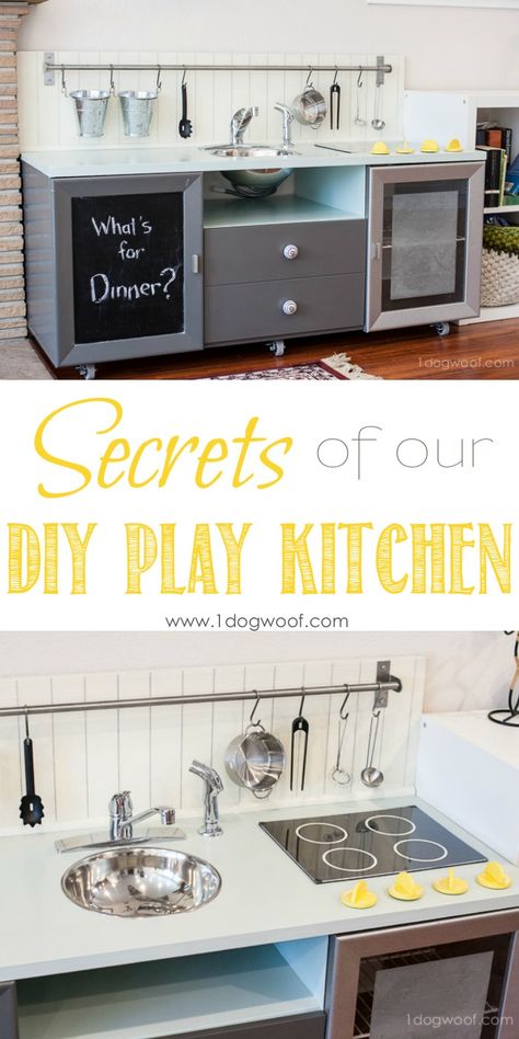 How To Build A Play Kitchen, Diy Wood Play Kitchen, Diy Kids Kitchen, Cocina Diy, Diy Kids Furniture, Play Kitchens, Kids Play Kitchen, Cabinet Wood, Diy Play Kitchen