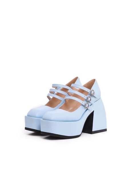 Light Blue Heels, Shoes Png, Light Blue Shoes, Mary Jane Platform Shoes, Diy Sneakers, Heels Aesthetic, Dr Shoes, Shoe Gallery, Blue Accessories